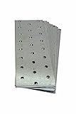 Grosor: 2 mm. (10 unidades) Soporte de acero plano para reparación de 160 mm x 60 mm