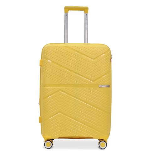 Image of Prime Trolley Bag Single Large | Polypropylene Hard-Shell Luggage | Polypropylene Hard-Shell, Expandable, TSA-Type Lock, Anti-Theft Zip, 8 Dual Wheels