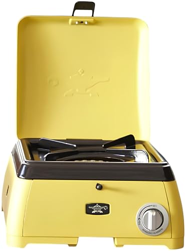 [アラジン] ポータブルガス カセットコンロ kama-do シングル カマド SAG-K29AF ポータブルガスコンロ シングルコンロ Aladdin キャンプ アウトドア用品 キャンプ用品 調理家電 家電 日用品 (イエロー)