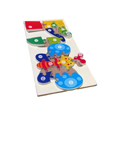 Image of Butterfly Life Cycle Wooden Puzzle for Kids, Interactive Transformation Puzzle, Ages 2+ | Maze Game Weather Calendar Clock-Interactive Weather & Time Learning | Combo Pack of 2
