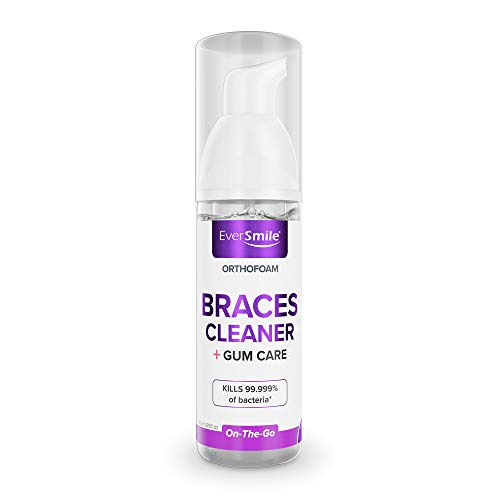 OrthoFoam Braces Cleaner Cleans Under Metal, Ceramic or Clear Brackets & Wires. Can Brush or