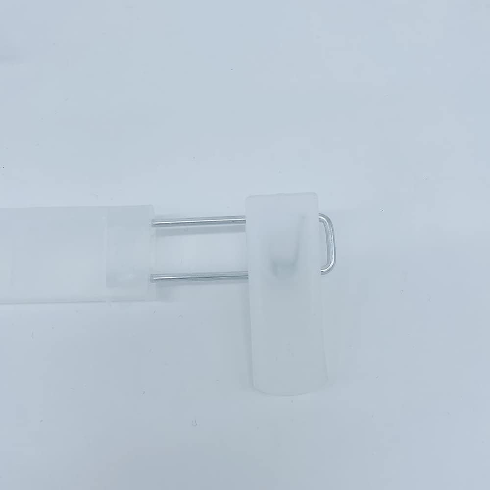 Muellery Plastic Pants Hangers Adjustable Clips Non Slip Space Saving Slim Skirt Opaque Hangers 5P TPAG47220Opaque