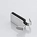 Double Hooks for Glass Shower Door, Towel Hooks Over The Bathroom Glass Wall 0.31-0.39in, Stainless Steel, Brushed,4 Pack.