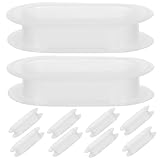 iplusmile Manijas de Plástico para Cajas de Cartón 10 Piezas Resistentes al Impacto Ideales para Embalaje y Transporte en Mudanzas y Envíos