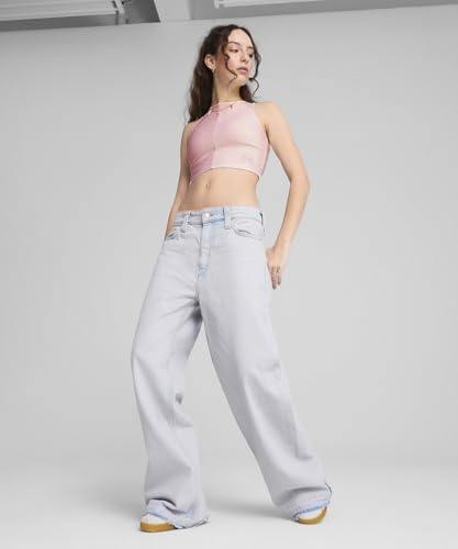 Image of Puma Women Cotton Solid Slim Fit Tees