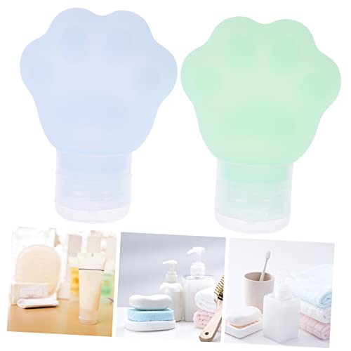 minkissy Dispensador De Garrafa De 2 Peças Recipiente De Sabão De Viagem Garrafas De Silicone De Via