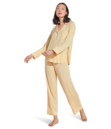 Image of Eberjey Gisele Classic Women's Pajama Set | Long Sleeve Shirt + Long Pants