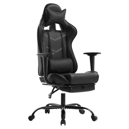 BestOffice Racing Gaming Chair, High-Back PU Leather Home
