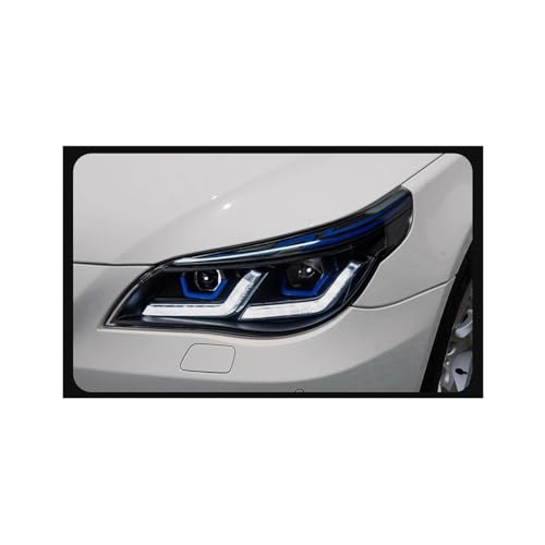 Auto-Styling-Scheinwerfer, kompatibel for BMW E60 5er-Serie, Angel Eye LED-Scheinwerfer 2003–2009, Kopflampe DRL, Signalprojektorlinse, Automotive(Color:2003-2007,Size:Go)