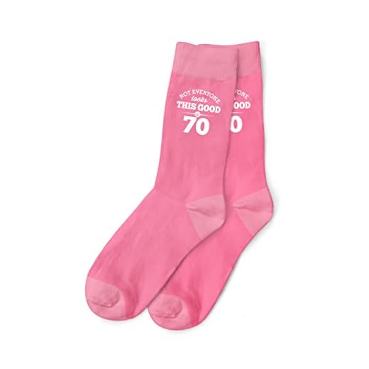 Design, Invent, Print! 70-års födelsedagspresent rosa ankelstrumpor present för kvinnor 70 damer storlek 4-7