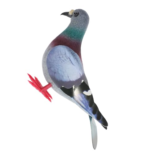 Pigeon artificiel réaliste gris pour déco de jardin - 2