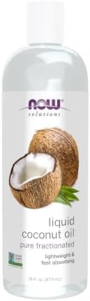 NOW Solutions, Liquid Coconut Oil, Light and Nourishing, 16 fl. oz