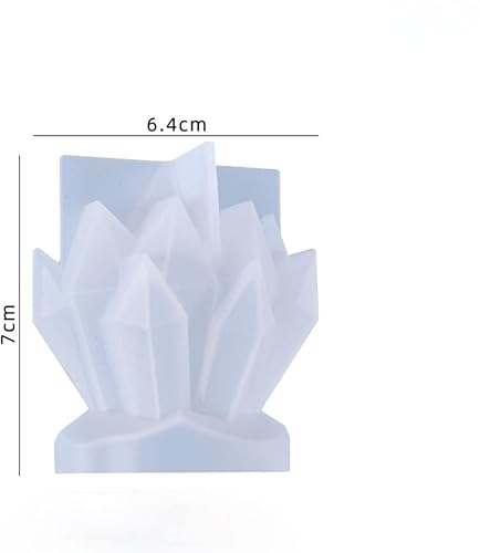 Miniatura 2 de NCKPRO Iceberg Shape Wax Molds Flower Cluster Silicone Candle Molds Style for Ice Soap Resin Mould Candle Making