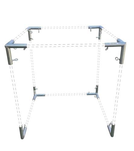 Standard Square Sukkah Booth EMT Pipe Fittings Set for Sukkot (Square Design) (Connects 1-3/8 Pipes)