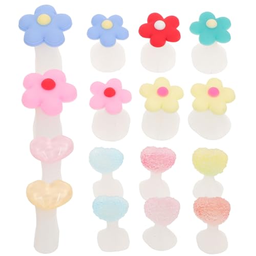 Beaupretty 8 Pcs Reusable Silicone Flower Toe Separators for Pedicure Soft Comfortable Nail Polish Spacers Manicure Foot Care Tools