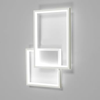 Foto di Mckalen Applique da Parete Interno LED, 34W 3825LM Moderno Lampada da Parete Bianca, 41CM Lampada a Muro Camera da Letto per Bagno Lampada Soggiorno Scale Corridoio, Bianco Freddo 6500K