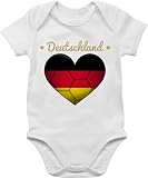 Handball Geschenk Deutschland: Cooles Deutschland Handballherz Motiv für Erwachsene, Kinder und Babys