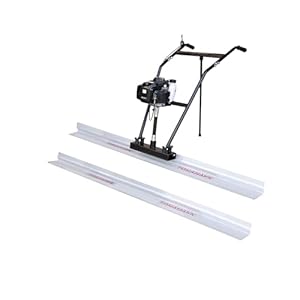 TOMAHAWK Power Screed Concrete Finishing Vibra Tool with 14 ft & 10 ft Boards Bull Float Finisher Set