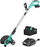 20V Cordless Lawn Edger, Brushless Edger Lawn Tool with 9' Blade, 3 Cutting Depths, 4.0Ah Battery & Charger Included, Lightweight Battery Powered Yard Edger for Sidewalks, Driveways & Lawn Borders