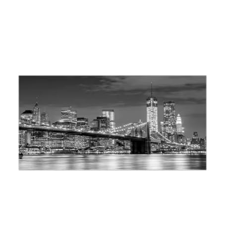 Impression sur toile New York paysage urbain de qualite superieure 40x80 cm