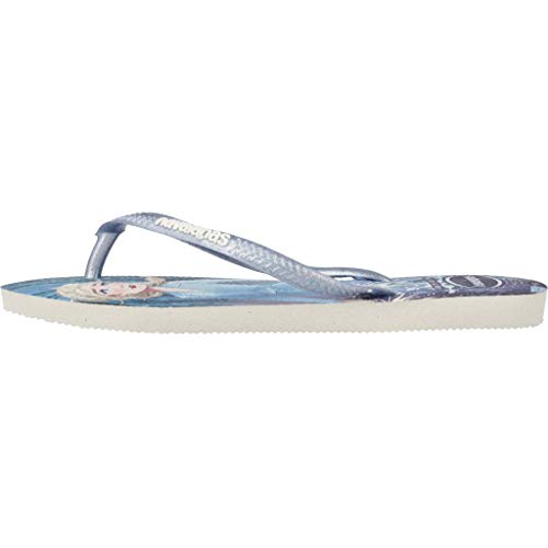 Chinelo, Havaianas, Slim Frozen, Flocos De Neve, 27/28, Meninas