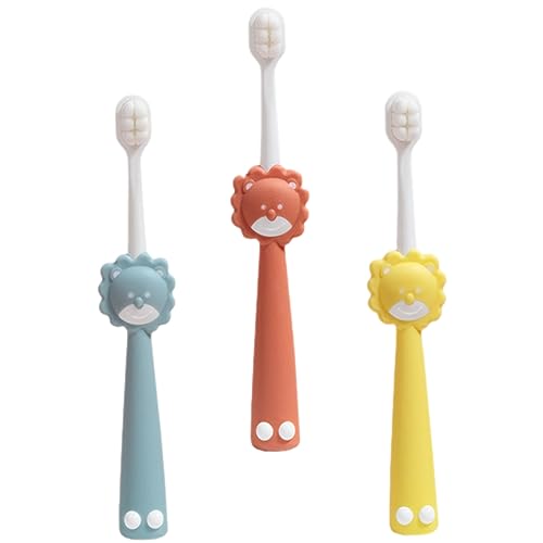 Packove 3er-Pack Kinderzahnbürste Löwen Design