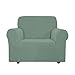 EBETA E Elastisch Sofa Überwürfe Sofabezug, Stretch Sofahusse Sofa Abdeckung Hussen für Sofa, Couch, Sessel 1 Sitzer (Hellgrün, 85-115 cm)