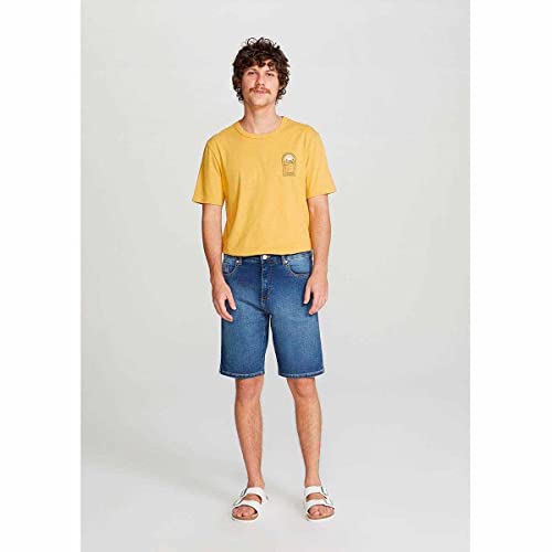 Bermuda Jeans Masculina Slim - Azul 048