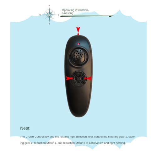Kit de télécommande de bateau GPS pour la pêche de carpe longue distance
