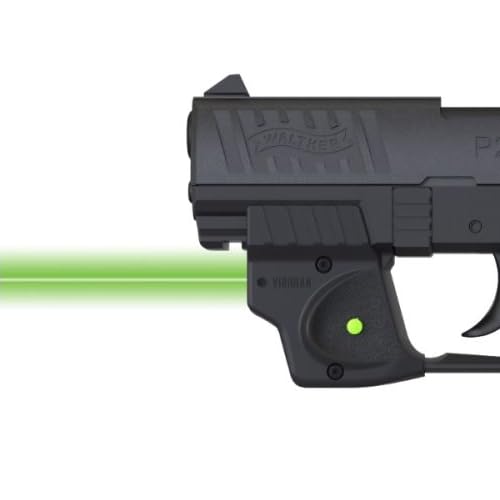 Viridian E Series Green Laser Sight, Custom Gun Fits, Railed or Non-Railed Pistols, Class 3R Green Laser Sight, 5mW Output (Walther P22)
