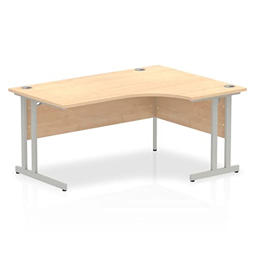 Image of Impulse I000389 Panel End Left Hand Crescent Desk - Beech