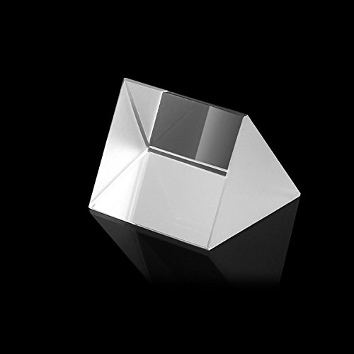 Namvo optisches Glas-Triple-Dreiecksprisma Physics Teaching Lichtspektrum 5cm / reflektieren kann Sieben Farben Sonnenlicht