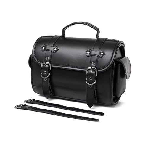 Sacoche arrière de moto sac selle étanche et grand sac latéral noir universel