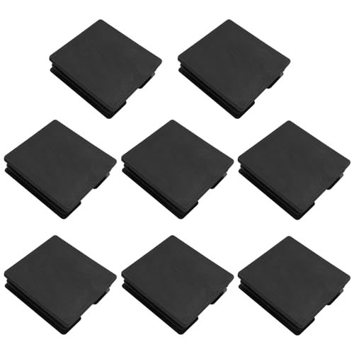 Image of Bonsicoky 8 Pack 3 inch Square Plastic Plugs, Black Tubing End Caps Plugs Insert for Square Tube and Furniture Legs