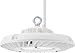 Lithonia Lighting JEBL 12L 40K 80CRI WH LED Economical Round Bay Light, 12,000 Nominal Lumens, 4000K, 80 Color Rendering Index, White Finish