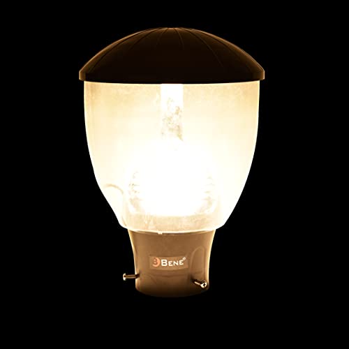 Image of BENE Garden Light Bruma 22 Cm Fitted with White LED (20w, Clear, Black, Pack of 1 Pc)