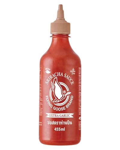 FLYING GOOSE Sriracha Chilisauce, mit extra Knoblauch, 2 x 455 ml