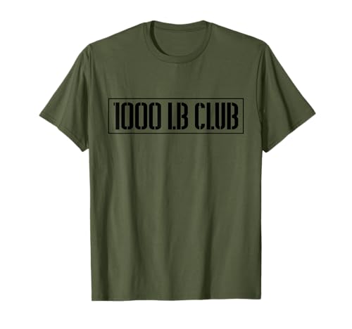 Strongvale 1000 LB Club Powerlifting Training T-Shirt - Men's X-Small Green Classic Crew Neck Short Sleeve T-Shirt