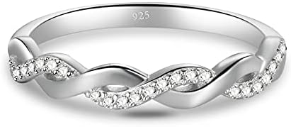 1 Pieza Anillo De Plata De Ley 925, Anillo De Pareja Con