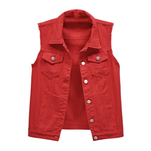 Denim Vest Top for Women Plus Size Frayed Sleeveless Cowgirl Jacket Hip Hop Streetwear 2025 Trendy Cropped Coat S-7XL