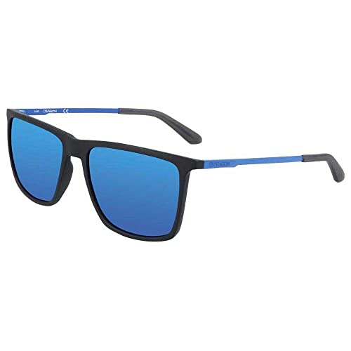 Dragon Men's Kodiak LL Rectangular Sunglasses, Matte Black with Lumalens Blue Ion Lens, One Size