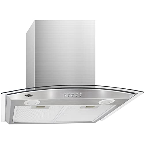 Reviews de Campana Extractora Cocina los 5 mejores. 47 GUTSTARK Campana de Cocina para Pared Extractora Cristal Templado y Acero Inoxidable de 60 cm con Filtro Metalico Lavable 3 Velocidades Iluminacion 3 Luces LED Campanas de Cocina...