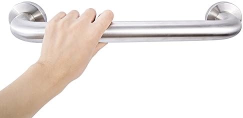 Lebather Safety Shower Grab Bar for Bathroom Bathtub Wall Mounted Stainless Steel Towel Bar Brushed Nickel 16 inch