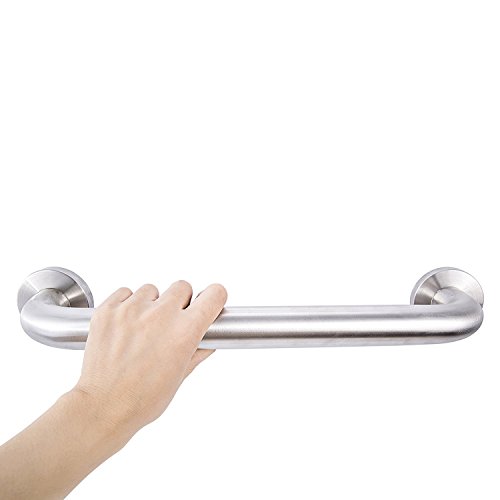 Lebather Safety Shower Grab Bar For Bathroom Bathtub Wall Mounted Stainless Steel Towel Bar Brushed Nickel 16 Inch #TOP1
