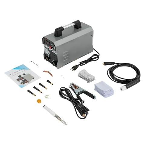 CRYBY 1000W Welding Bead Processor, Stainless Steel Brush Type Weld Cleaning Machine with Advanced Handling Gun & Silicone Positioner, Welding Spot Weld Cleaner for Metal, Arc Welding, 110V Cover