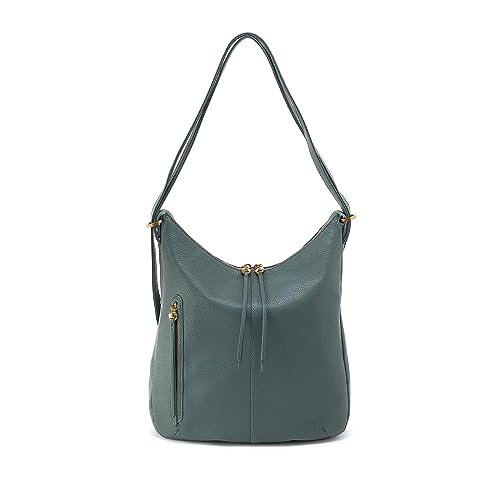 Image of HOBO Merrin Leather Bucket Backpack Convertible to Shoulder Bag for Women