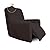 Easy-Going Stretch Jacquard Recliner Couch Cover, 4-Piece Soft Sofa Cover, Sofa Slipcover with Elastic Loop, Washable Furniture Protector for Kids, Pets, Dogs, Cats (Recliner, Dark Gray)