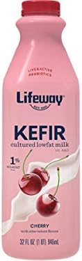Lifeway Probiotic Low Fat Cherry Kefir, 32 Ounce -- 6 per case.