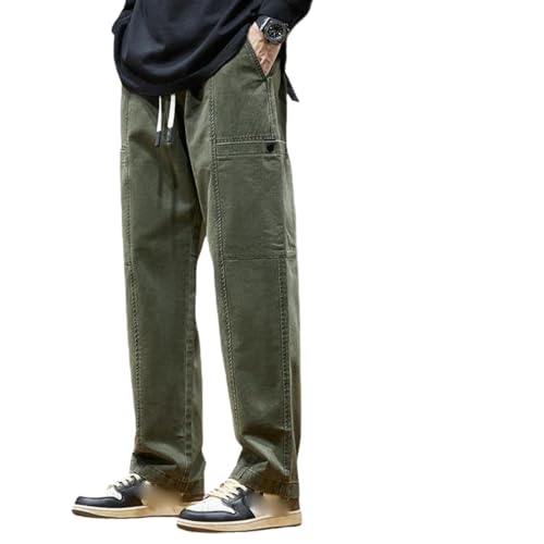 Pantalon cargo homme doublé polaire contre le froid coupe droite automne hiver confortable