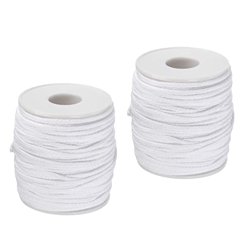 Meccanixity Pabilo de Algodón Trenzado 2 Rollos